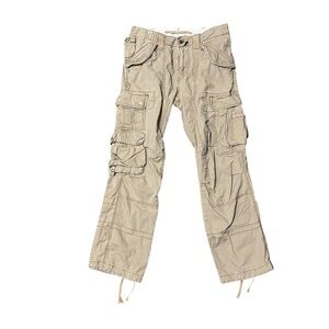 Khaki Tan Polo by Ralph Lauren Military Inspired Trooper Cargo Pants